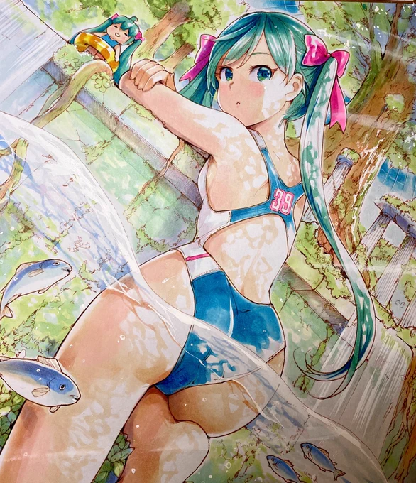 Swimming ¶(⁄•˅̮•∖)⁋ 