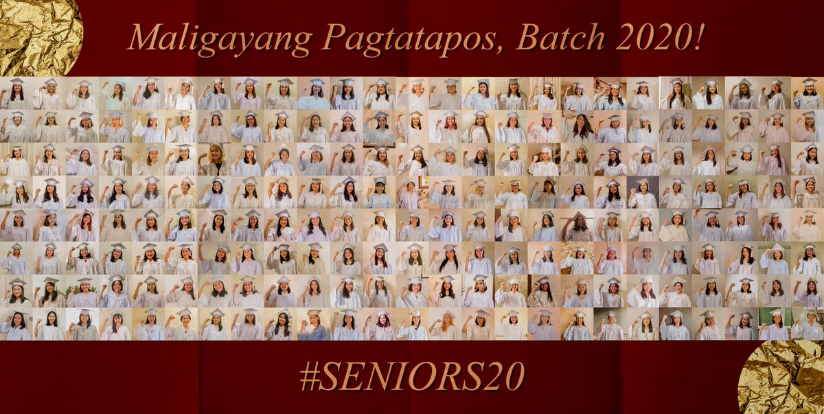 SPCP_Batch2020's tweet photo. Ang pagkakapit-bisig ang nagpapatibay sa ating pagsasama mula sa umpisa hanggang sa dulo. Sapagkat walang distansya ang makahahadlang sa tibay ng tunay na pagkakaisa.

Maligayang Pagtatapos, SENIORS 2020!

#SENIORS20 ❤🦅 https://t.co/rg1zD3aGG8