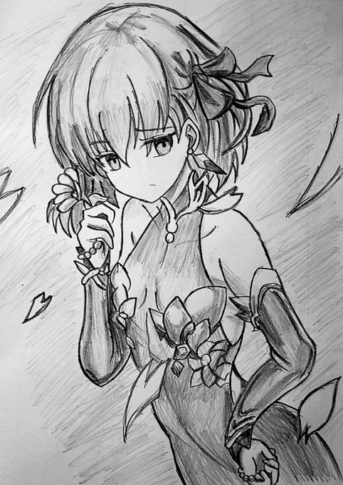カーマ、メルト、プロテアは描いたことがあるし……
あいつを描くか……いや、あいつも……

どっちを描こうか…… 
