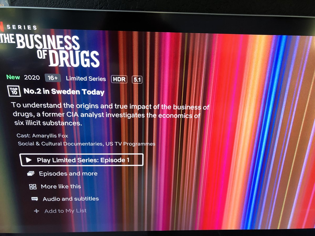 rafidisgraffiti's tweet photo. I highly recommend this Netflix series, "The Business of Drugs" where one of the experts interviewed is no less than #DrYasminHurd! I'm so proud of my friend and Co-Godmother to my sweet son Nicklas.☺️ https://t.co/2I93NTnFdl