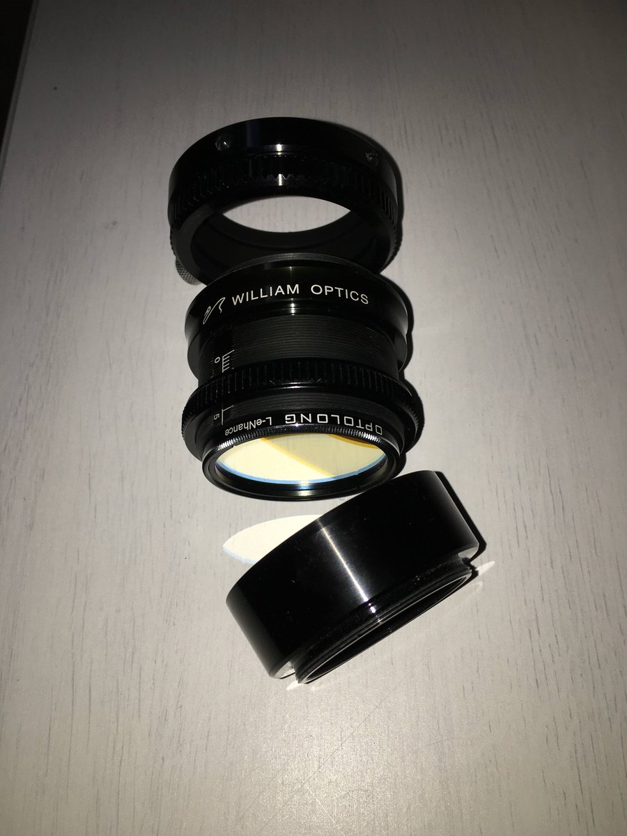 astrodust1's tweet photo. #williamoptics 61A field flatner has 3 parts - its adjustable and shown with a 2" #optolong L-enhance filter. Has a backfocus of 67.9mm with a Z61 scope. backfocus diagram for #asi294 is in the link 🔭
#backfocus @zwoasi
https://t.co/v6HkdJqPXR https://t.co/NhNewpmu4V
