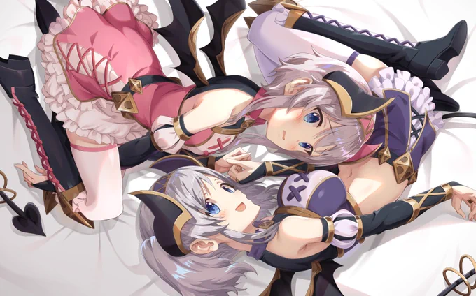 #女の子のイラストだけで興味を持ってくれる方へ届け
ハツネちゃん&シオリン
シズルお姉ちゃん&リノちゃん
ヨリ&アカリちゃん
の姉妹キャラが多めです。 
