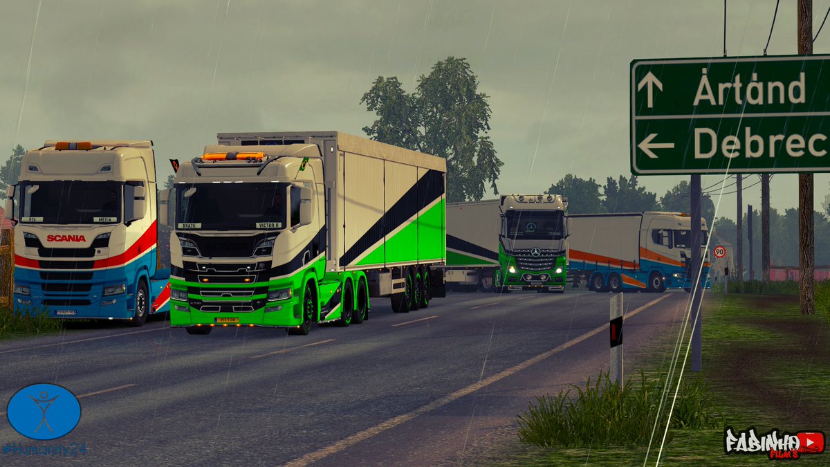 ofrtransbr's tweet photo. Bom dia 🌞🚛

Neste fim de semana, participamos do evento 
@Humanity242 
 com duração de 24 horas. Foi fantástico. 

Thank You! 💗🚛🚛🚛🚛🚛💗
@TruckersMP 
@SCSsoftware 
@Humanity242 
@TruckStop_Radio 
@ofrtransbr https://t.co/5kymXuM3rJ