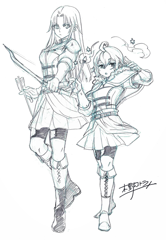 木野コトラ おまけ 月が導く異世界道中の女性陣その２ 女の子のイラストだけで興味を持ってくれる方へ届け