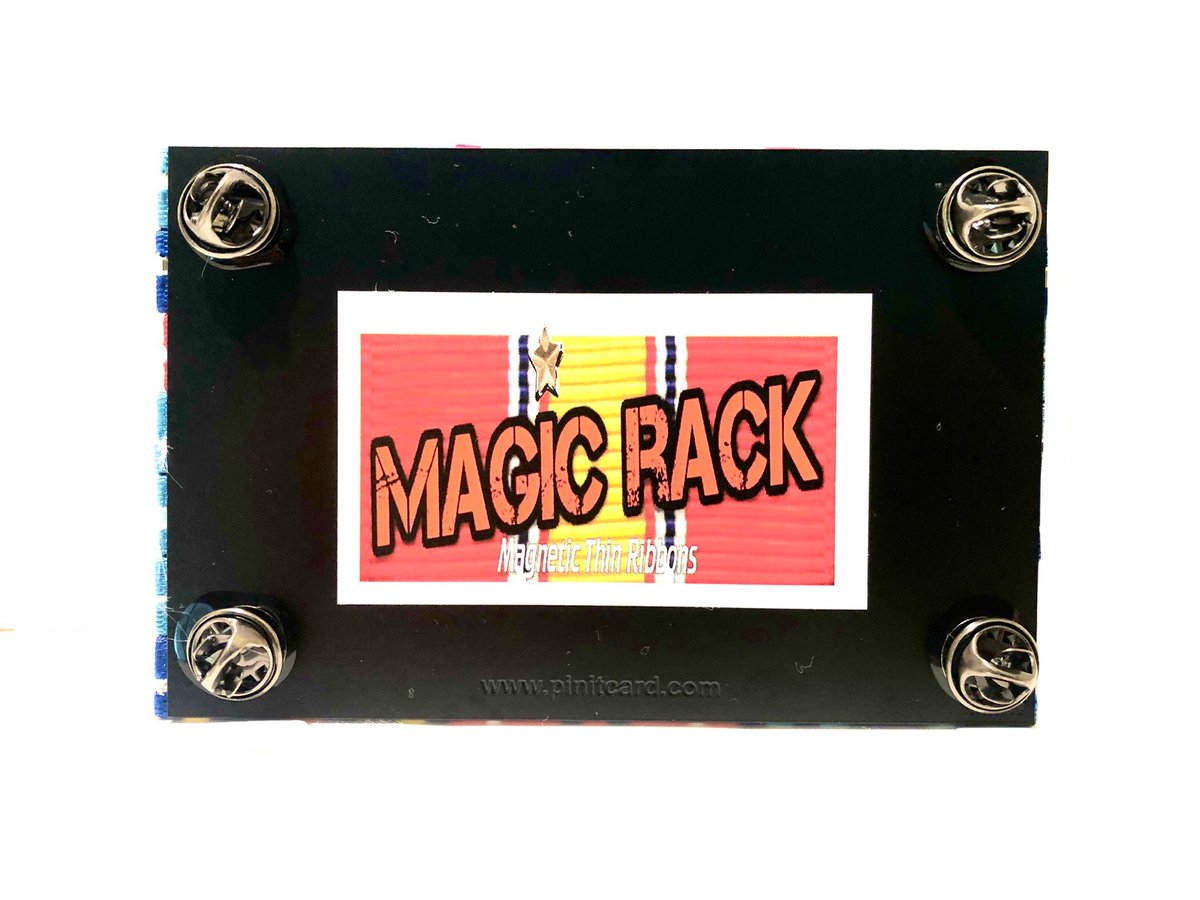 PiniTCard's tweet photo. MAGIC RACK-🧲Magnetic Thin Ribbons🧲 The look and feel of thin ribbons except you just but the one you need. Each ribbon is  magnetic!!!  https://t.co/9iW8EzJ0sn

#pinitcard #magicrack #Military #Navy #USAF #USArmy #USMC #USCG https://t.co/Via8LHFQEp