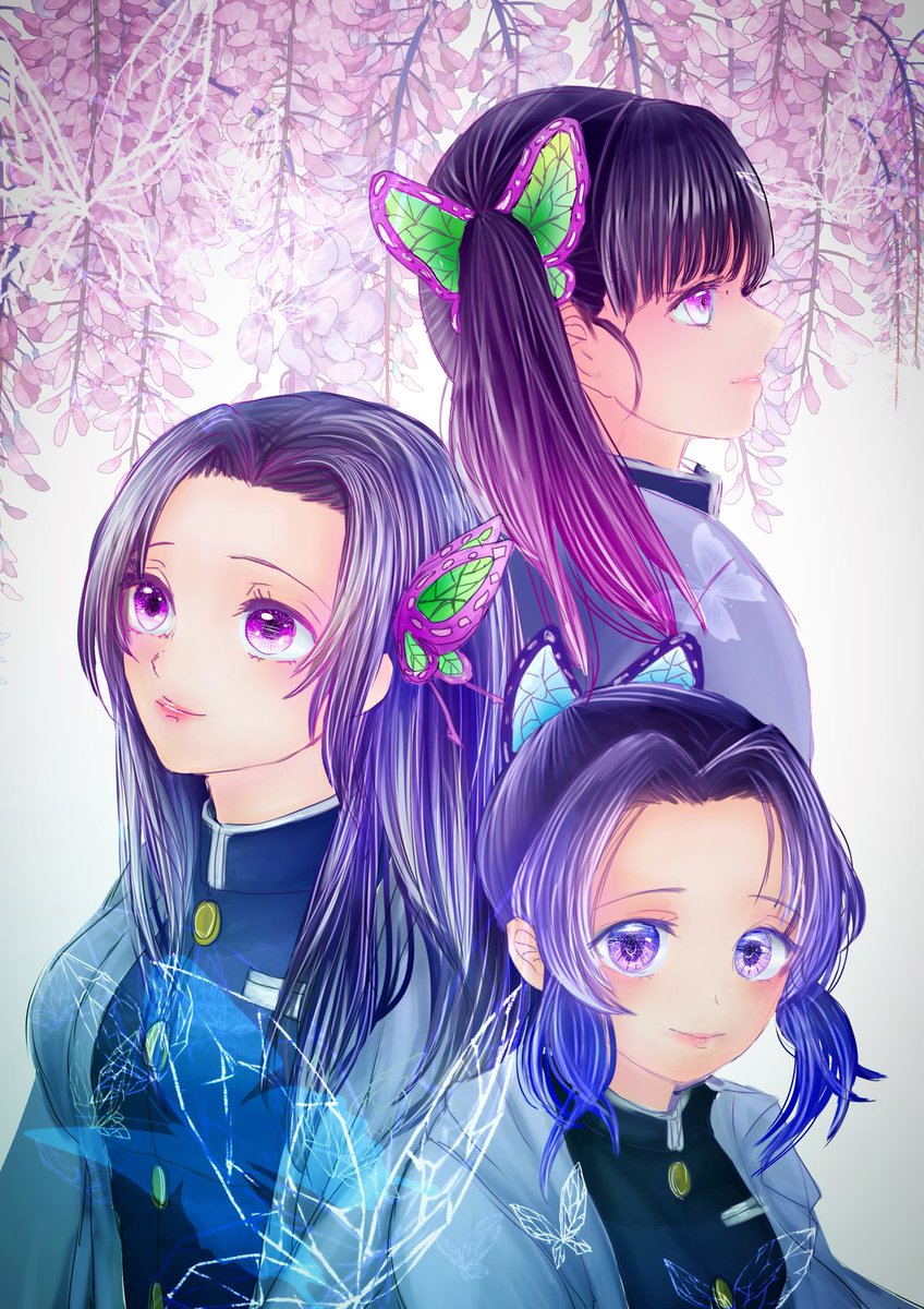 栗花落カナヲ 胡蝶三姉妹描きました 鬼滅の刃 胡蝶しのぶ 胡蝶カナエ 栗花落カナ ゴム頭おえかき太郎のイラスト 栗花落カナヲ 胡蝶三姉妹描きました 鬼滅の刃 胡蝶しのぶ 胡蝶カナエ 栗花落カナ ゴム頭おえかき太郎のイラスト