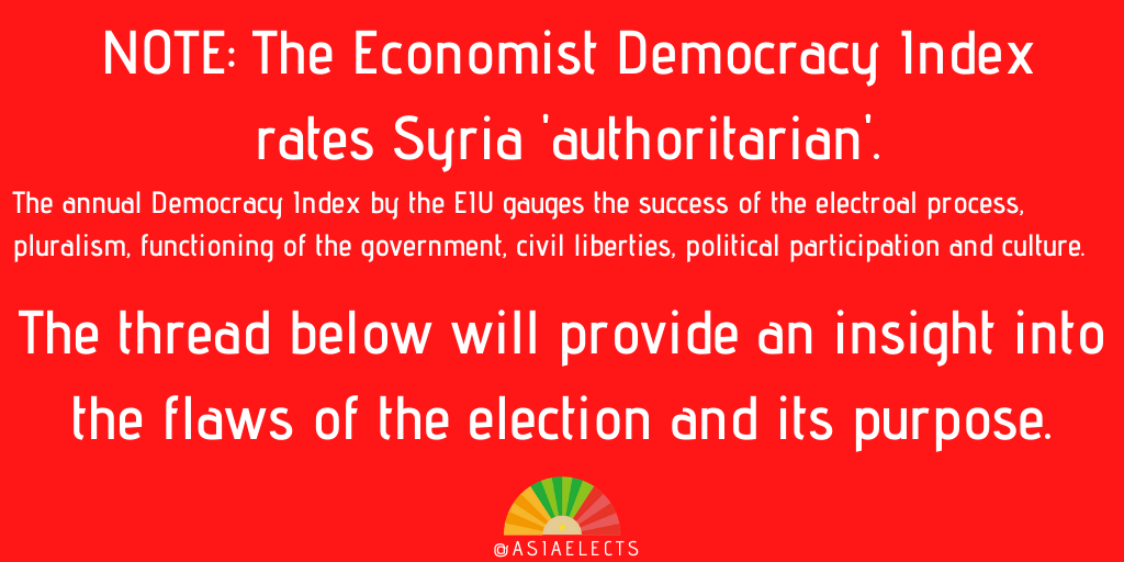 Syria: The legislative elections taking place today across Syria are not free nor fair so our coverage of the election would be providing unneeded legitimacyInstead we want to present the flaws of Syrian elections and the purpose behind them for the Assad regime.  #Syria