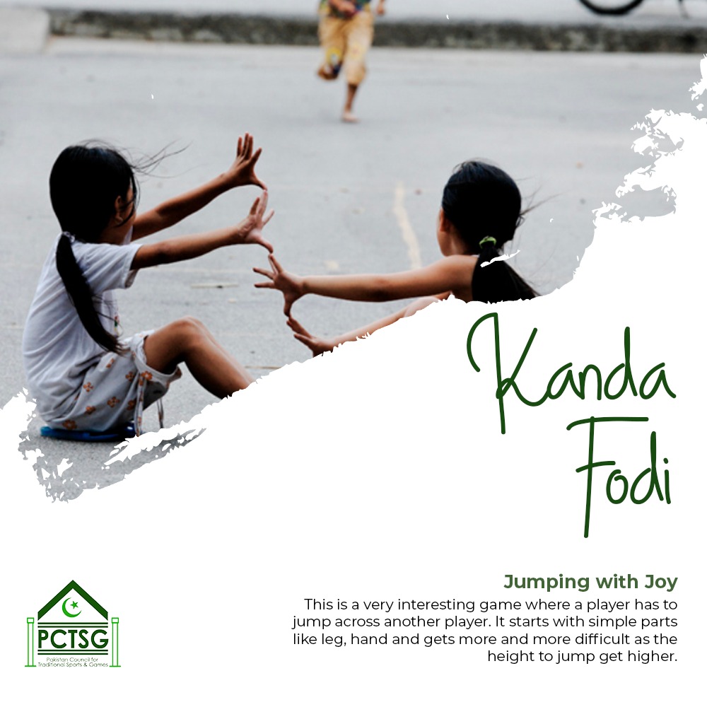 PakistanTSG's tweet image. KANDA FODI

This is a very interesting game. One player has to jump over other players, starting with simple challenges that become difficult as the player continues his turn. 

#PCTSG #traditionalgames #ictsg #tsg #culture #sports #KandaFodi