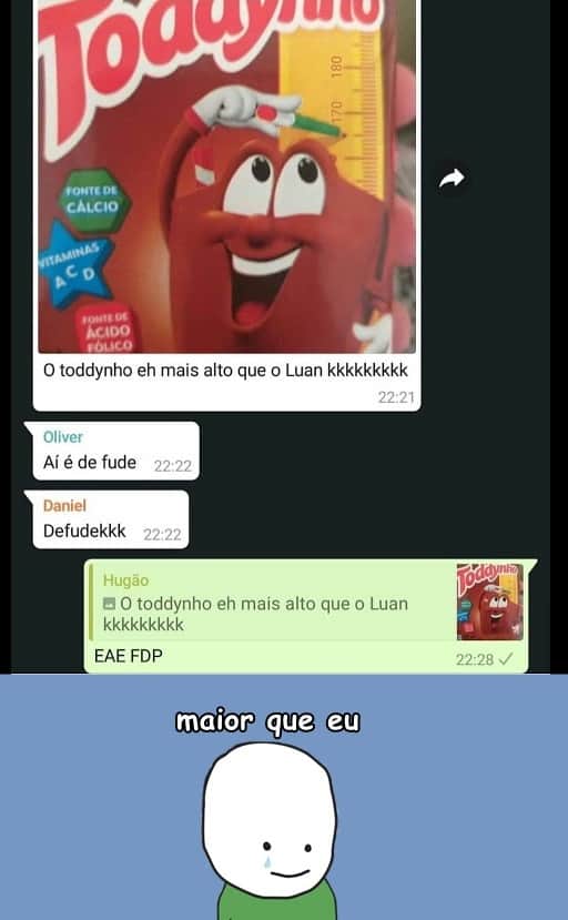 Brunhinho182's tweet photo. @heyjak_ #RindoAlto 
#JaqVsToddynho 
🤣🤣🤣🤣🤣🤣🤣 https://t.co/09MTecl5UK
