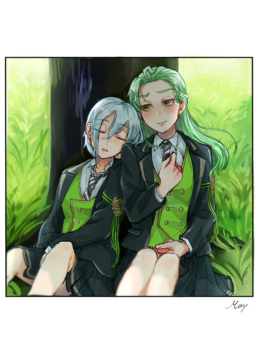 暝色 めいしょく Pa Twitter Twst女体化 これはちょっと前に描いたにょたゆりシルセベ
