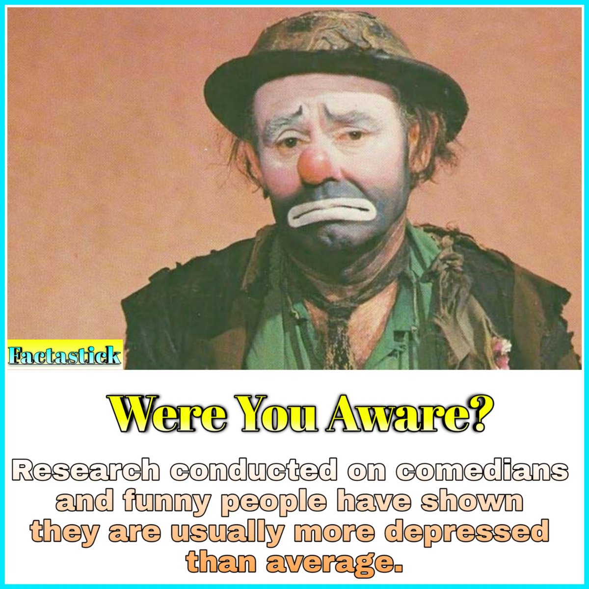 factastick_'s tweet photo. #Factastick #joke #humour #happy #smile #laughter #standup #comedian #research #sad https://t.co/0Ny8MjAiVY
