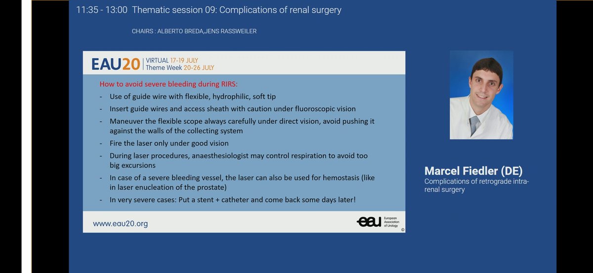 MohsinUrologist's tweet photo. Complications of #RIRS 
by Dr.Marcel fiedler 👌

#EAU20
@Uroweb https://t.co/xUB92zSll4