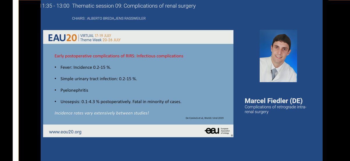 MohsinUrologist's tweet photo. Complications of #RIRS 
by Dr.Marcel fiedler 👌

#EAU20
@Uroweb https://t.co/xUB92zSll4