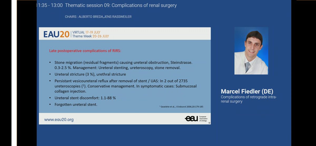 MohsinUrologist's tweet photo. Complications of #RIRS 
by Dr.Marcel fiedler 👌

#EAU20
@Uroweb https://t.co/xUB92zSll4