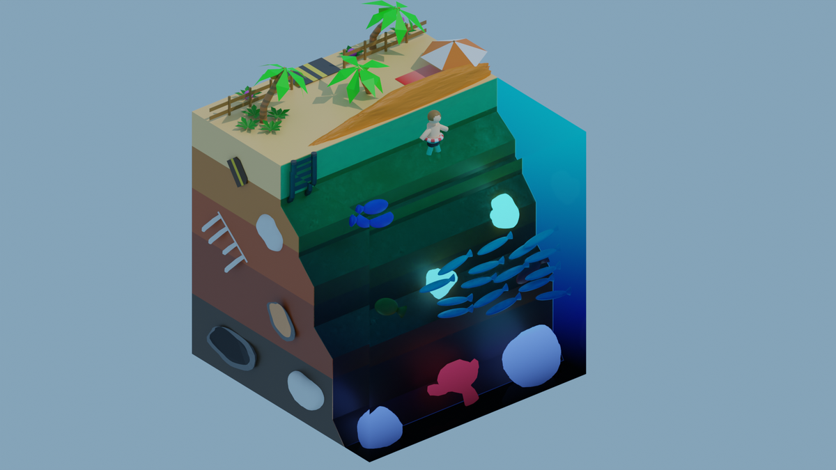 Abe3D's tweet photo. playita - mi primera cosa 3D la cual no he sacado directamente de un tutorial o algo asi y estoy: orgulloso https://t.co/mWfkoeF9f0