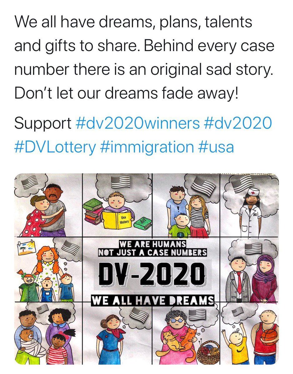 Oliver29239048's tweet photo. JUSTICES⚖
We all have dreams, plans, Talents, and gifts to share.💓💝
@SecPompeo
@StateDept
#dv2020winners #diversityvisa @USATODAY @CBSNews @CNN @washingtonpost @nytimes @latimes @gsiskind @Haleaziz @NYDailyNews @cnnbrk #justicefordv2020
@AILANational 
 https://t.co/QvnVJrESMN https://t.co/O9JZHL9xb8