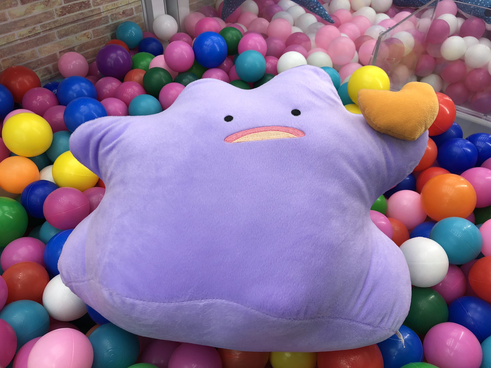 万代藤野ゲームセンター Su Twitter ポケットモンスター もぐもぐタイム めちゃでかメタモン ぬいぐるみ メタモンの可愛いさが最高に引き出されてる景品です もぐもぐタイムなのできのみを持っています 万代 札幌 藤野 南区 ゲームセンター Ufoキャッチャー