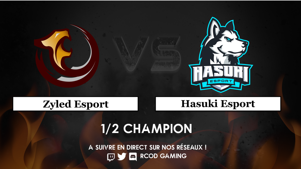 TournamentChmps's tweet photo. [#RCODLAN]

🔥Go !
🥳On va enfin connaitre nos finalistes après ce match !
💪A votre avis qui va se hisser en finale ? 
🤝Réponse après ce match qui oppose @ZyledeSport  contre @HasukiEsport  

➡️Toujours au même endroit : https://t.co/WoGQPOX7yi https://t.co/3kc3uX92TV