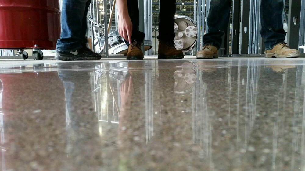 #concrete_polishing #concrete_staining
Despite its appearance polished concrete provides great traction! Polished concrete gets its appearance from repeatedly 
visit us: hoosiersurfaces.com/faq
