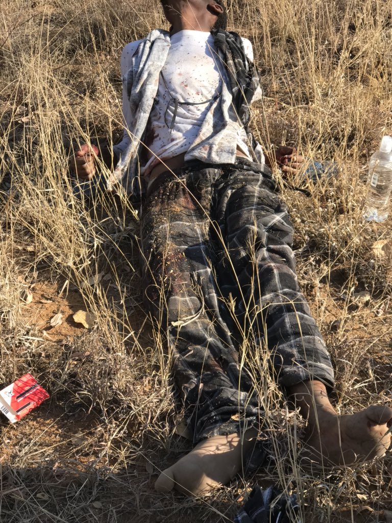 Droth88's tweet photo. This morning the @SAPoliceService almost killed my brother in Mp Kwa-mhlanga they thought they he’d killed him he pretended to be dead but he servived they had no search warrant they kidnapped him and threw him in the bushes and he managed to get himself to safety @AdvoBarryRoux https://t.co/1CxYVo8McO