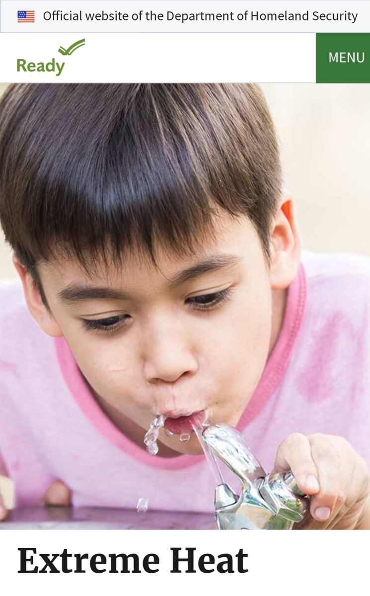 Be safe during extreme heat. Follow these helpful tips to stay cool and avoid high temperatures More info visit:
ready.gov/heat