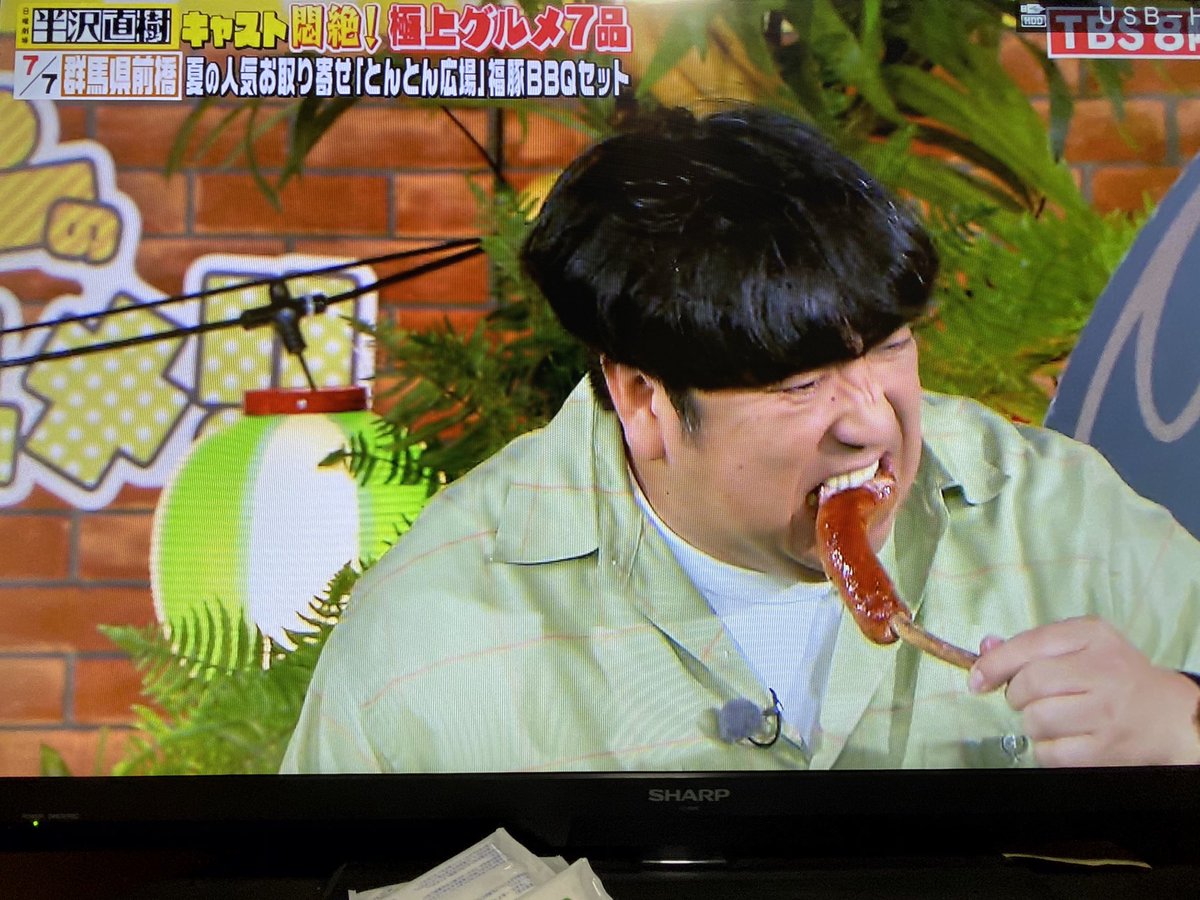 HayashiHutte's tweet photo. 「バナナマンのせっかくグルメ」という番組の最後にバナナマンさんとドラマ「半沢直樹」のキャストの方たちで食べられていたBBQセットです‼︎
是非お試しください‼︎
お店には3時のヒロインさんが来てくださいました！！！ https://t.co/vWfLyax4Yu