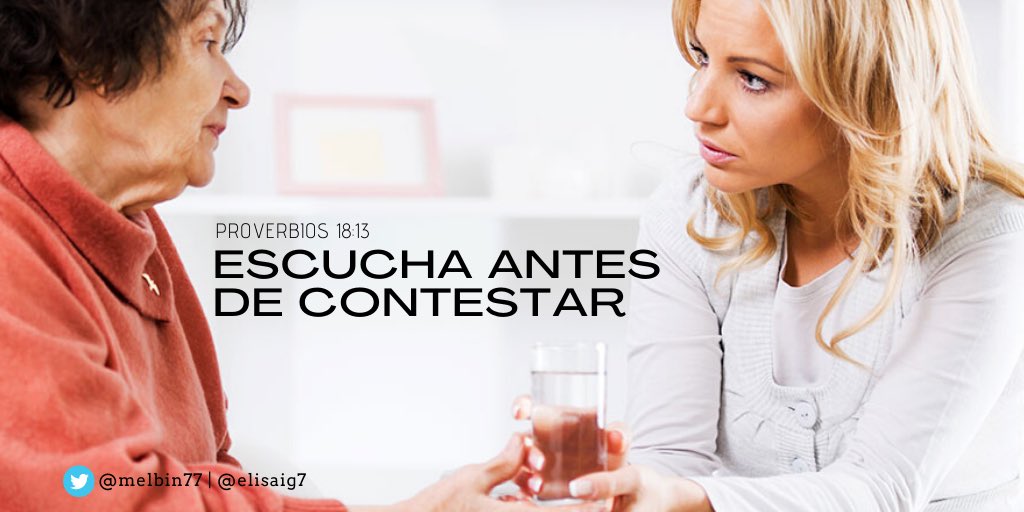 Melbin77's tweet photo. 🛑Se cometen menos errores si escuchamos con atención a nuestro interlocutor.
👉🏼Oír con atención permite encontrar la respuesta en la misma pregunta;
👉🏼Escuchar antes de responder, nos evitará caer en la arrogancia de presumir que lo sabemos todo.
#Prov18:13
#PrimeroDios unadeca https://t.co/8qCYNiSnqP