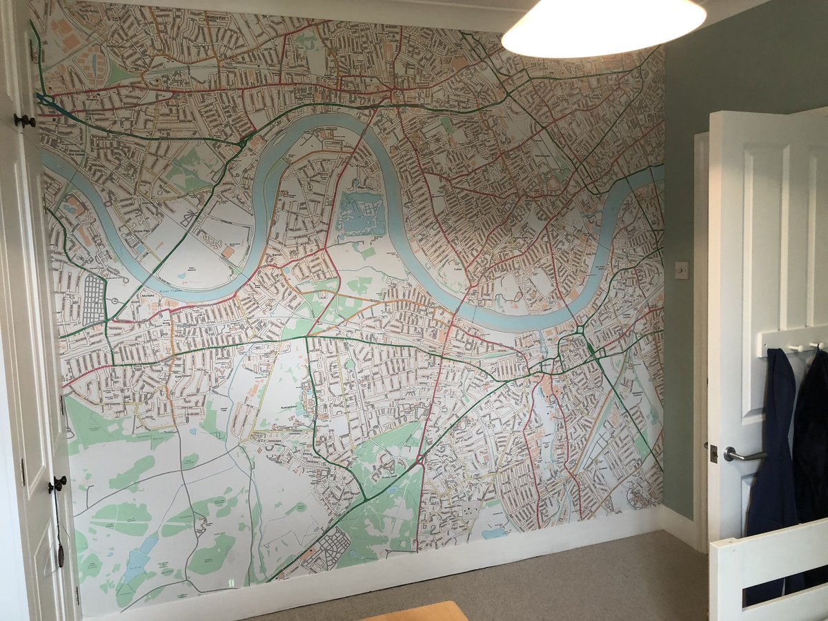 roaring2047's tweet photo. Thanks to the @Wallpapered team for the quality product &amp; clear instructions! #lovemaps https://t.co/zvRDWpRsD5