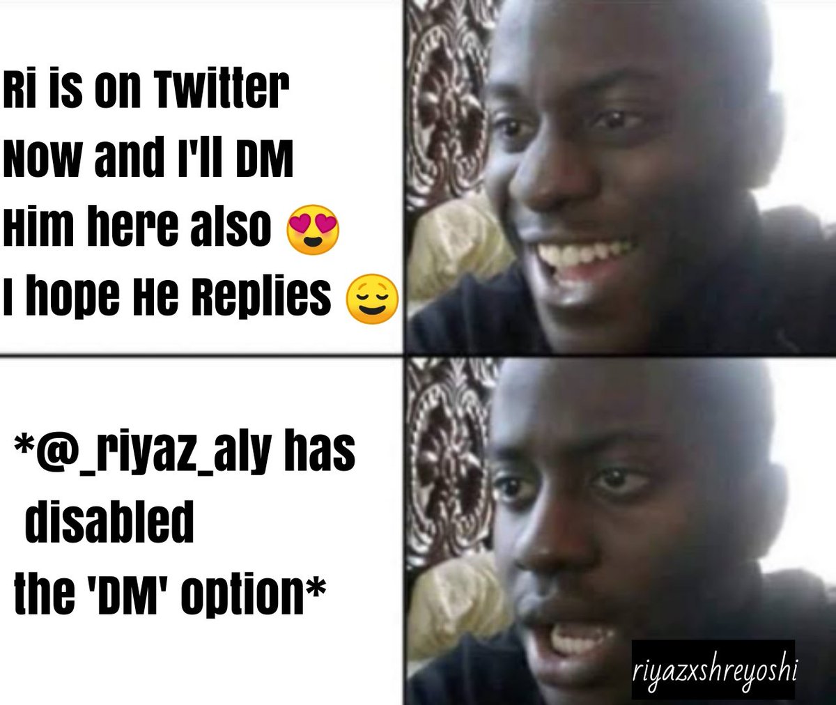 riyazxshreyoshi's tweet photo. Me Right Now 🙂 @_riyaz_aly kya milega option disable kr k? 🙂 https://t.co/dvJM3sEw6W