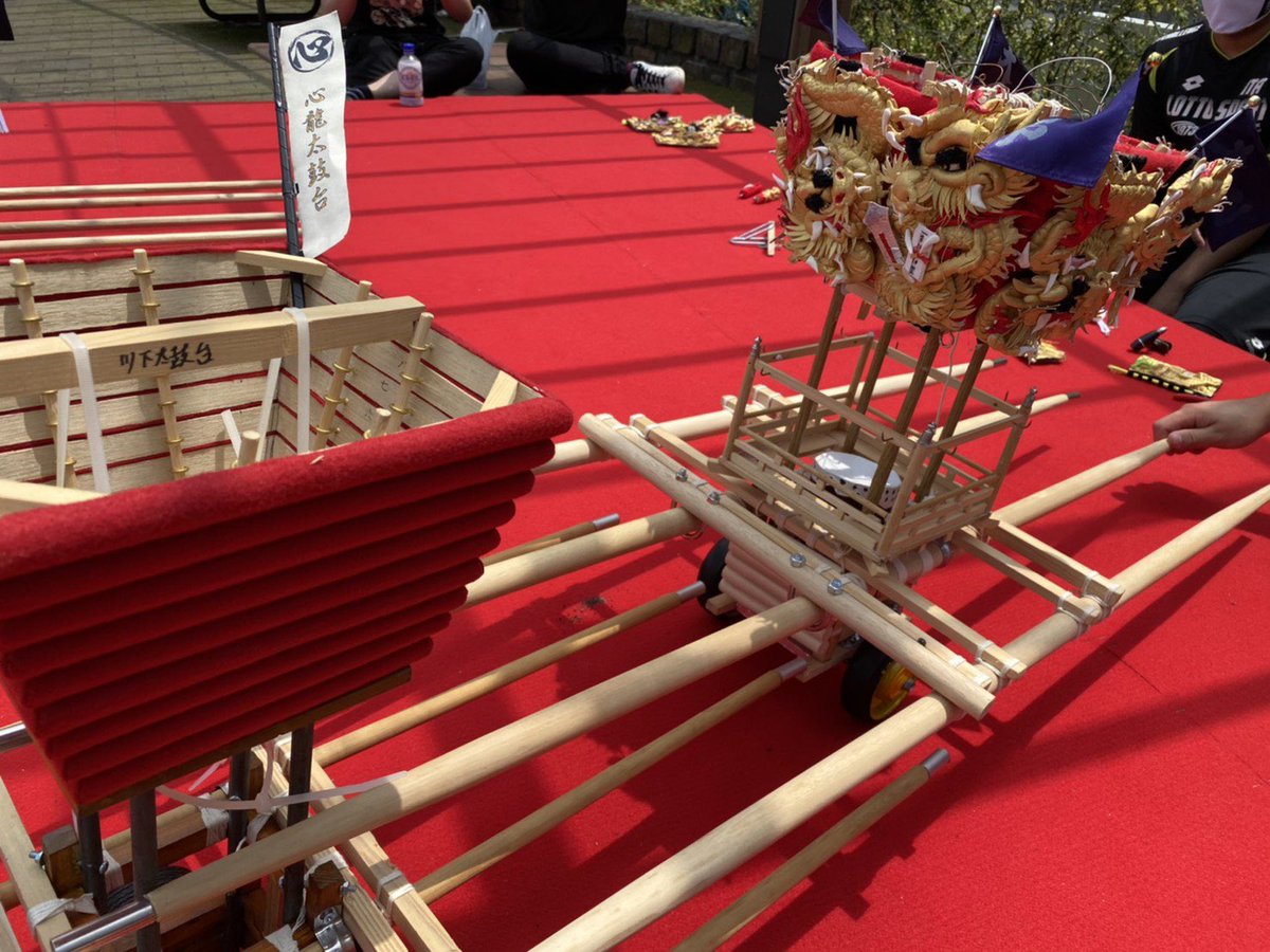 大江太鼓台ミニチュア