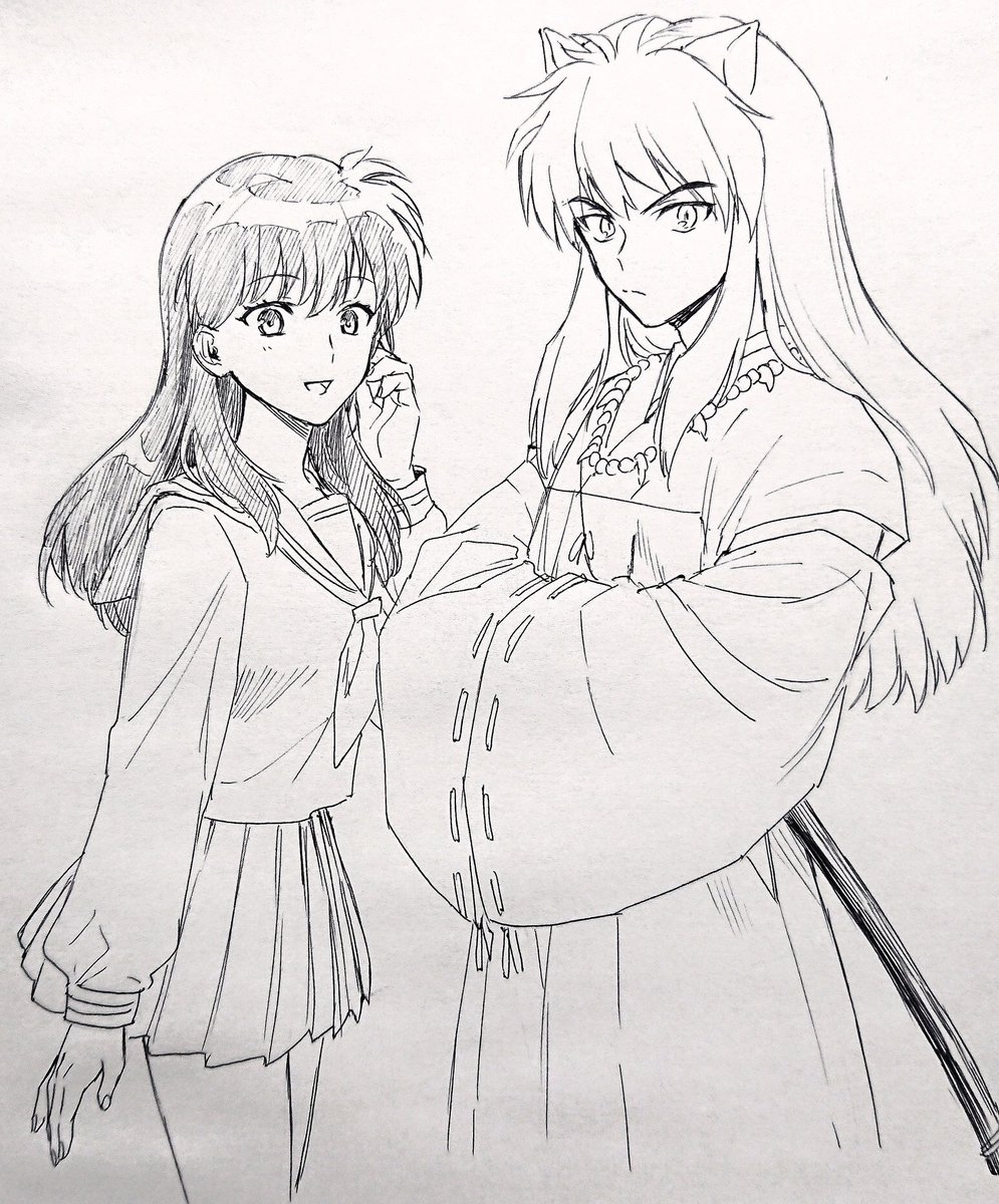 昨日の放送見た時にふぁーと落書きしたけど久々すぎて描き方がよくわからないことに… 
