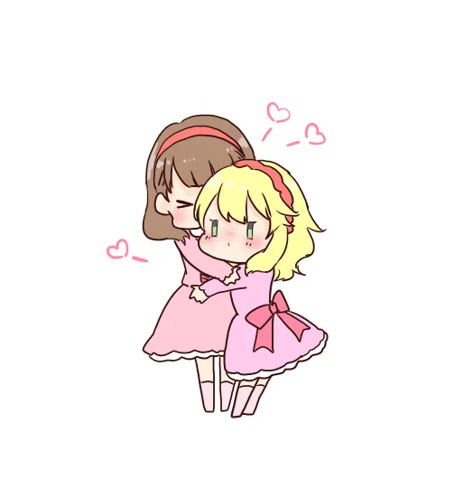 まゆと桃華でぎゅっ 