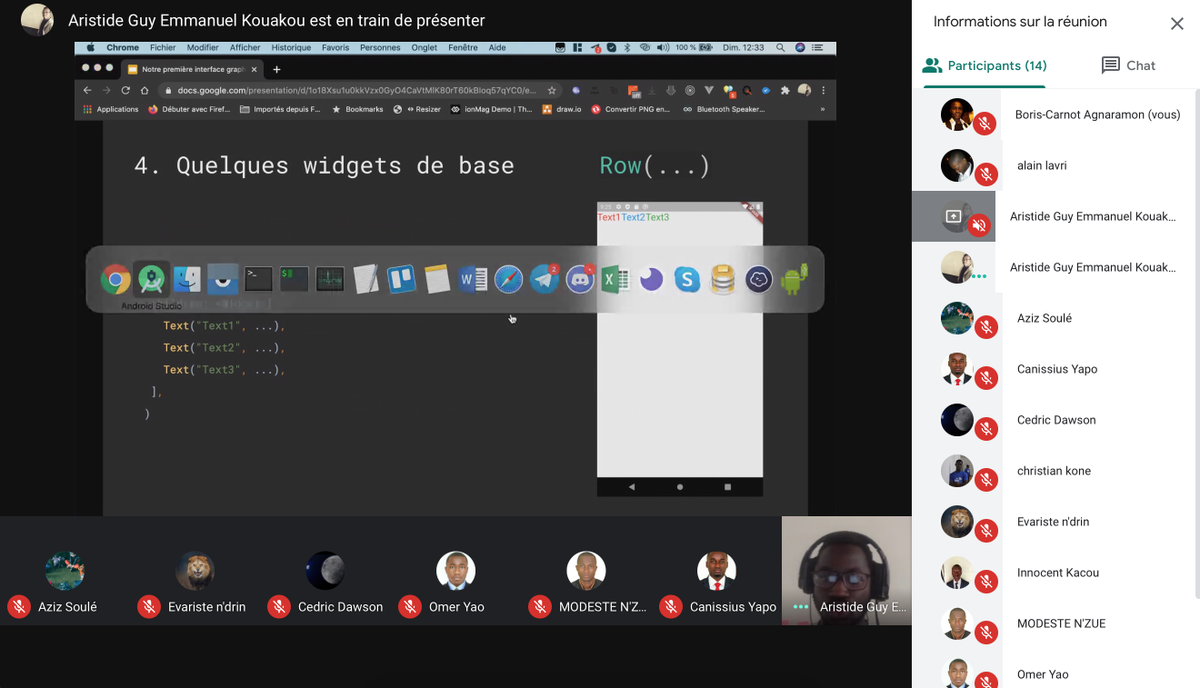 agnamc9's tweet photo. Another @FlutterDev workshop with @improvissus 
@FlutterAbidjan @Jeans_philippes @gdgmiage_gi @gdgabidjan https://t.co/L36R37p744