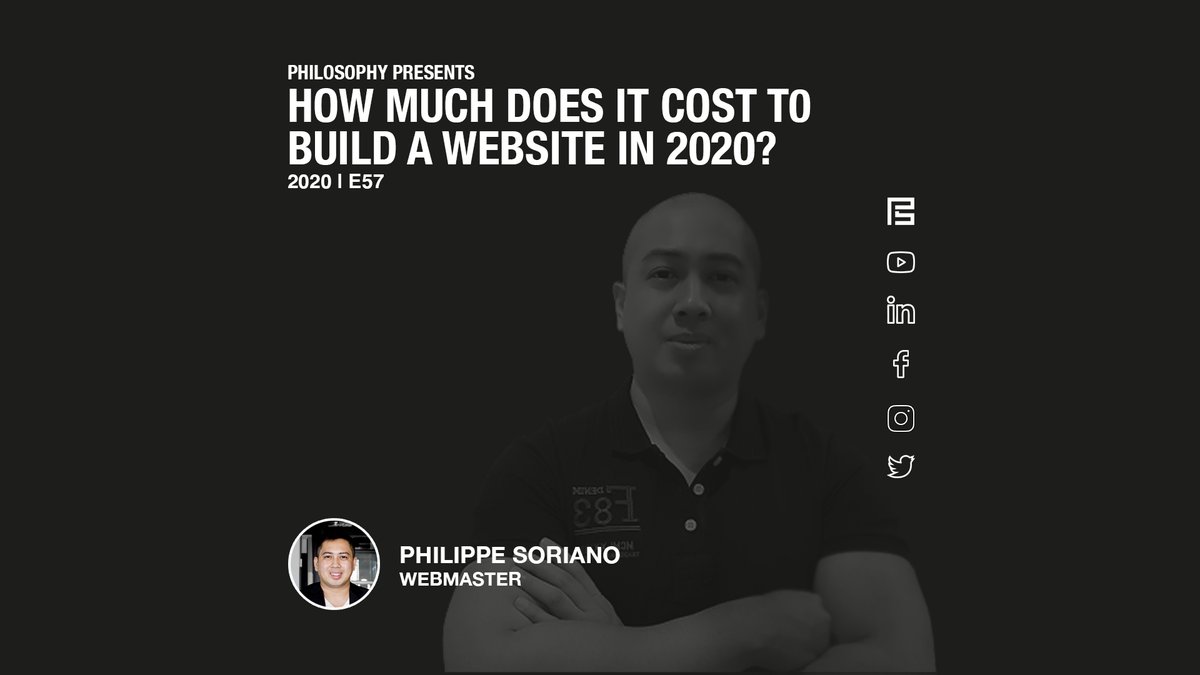 philippesoriano's tweet photo. How Much Does It Cost To Build A Website In 2020?
2020.E57
Watch:
https://t.co/hm9sC44GCB
#PhilippeSoriano #PFS #Webmaster #Developer #Philosophy #Wordpress #Websites #Website #WebDevelopment #WebDesign #Mediafied #PegaHost #WebsiteCost #WebsitePrice #Pricing #GlobalPrice https://t.co/Sxuq0uKJNz