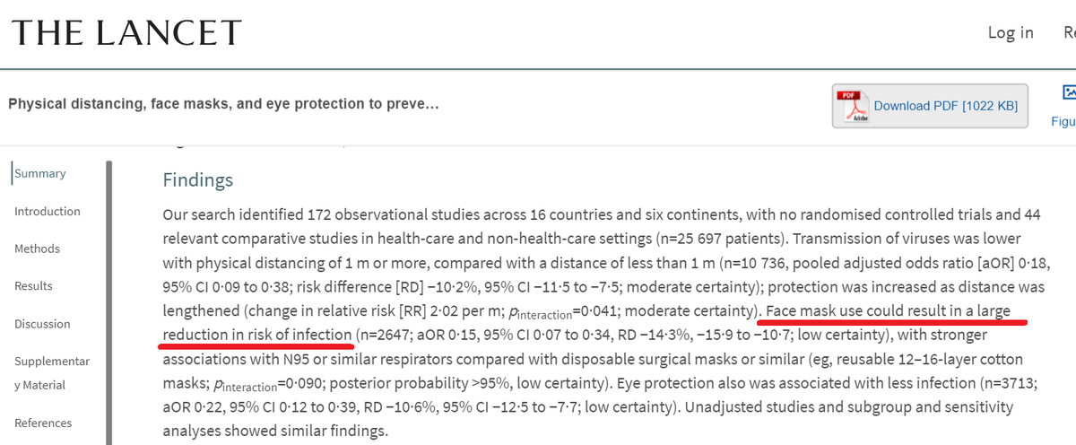   @TheLancet is pretty much the top scientific journal in the world. Here are their findings. https://www.thelancet.com/journals/lancet/article/PIIS0140-6736(20)31142-9/fulltext