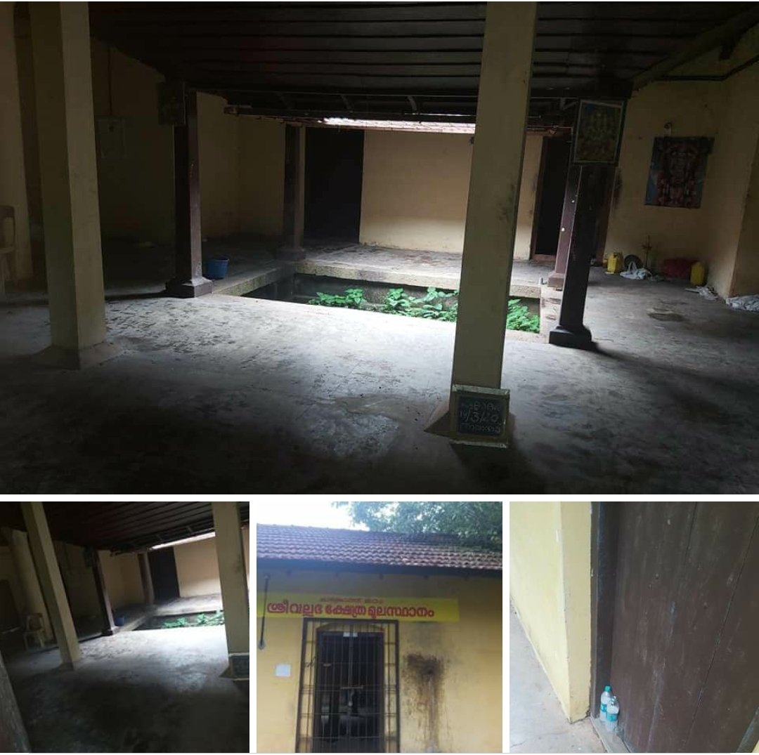 Empty liqour bottles water bottles and glass. Not in a bar. But in a temple. Kerala Communist Devaswom board administered Sree Vallabha Swami temple at Thiruvalla in Pathanamthitta District. You cannot expect anything else from the atheist communists. High Court is the only hope
