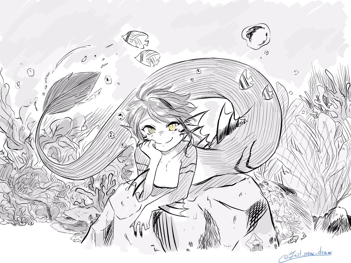 完全なる趣味絵(年に1回くらいこういうのが描きたくなる) 