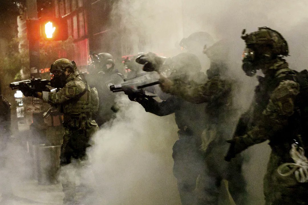 <a href="/realDonaldTrump/">Donald J. Trump</a> Trump is the first President in history to declare war on his own people. Portland is Trump's testing ground for his brutal fantasy police state. Be concerned. Be very concerned.