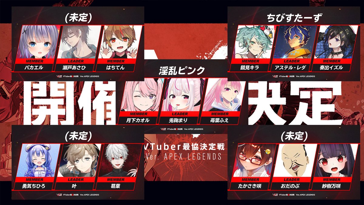 戦 Vtuber apex 最 協 決定 【ランキング】VTuber最協決定戦S2 本選