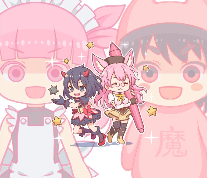 #デフォルメ絵を流してデフォルメ民を増やそう
#ケムリクサ
#へんたつ 
