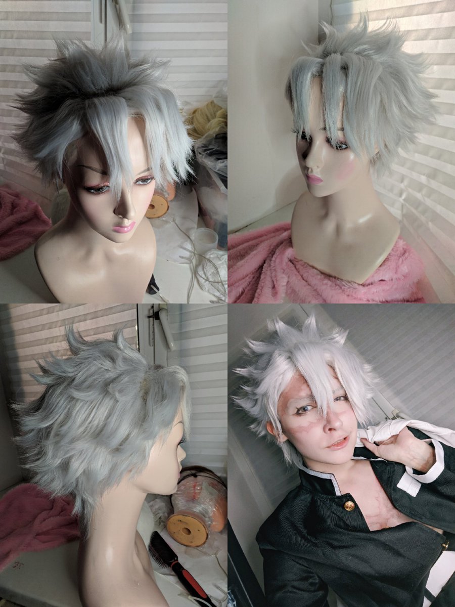 go_v_podval's tweet image. Sometimes I... Make wigs look better✂️
#cosplay #wigmaking