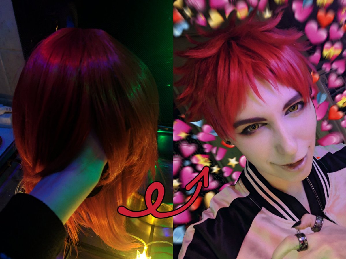 go_v_podval's tweet image. Sometimes I... Make wigs look better✂️
#cosplay #wigmaking