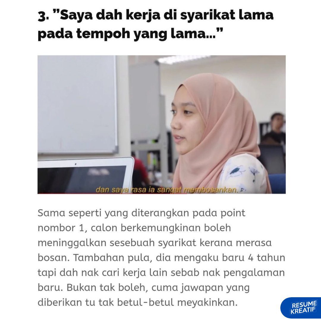 resume_kreatif's tweet photo. Soalan Maut Temuduga😥😥
”Kenapa Awak Mohon Jawatan Ini?” Elak Bagi 3 Jawapan Ni https://t.co/6Jzc4144E7