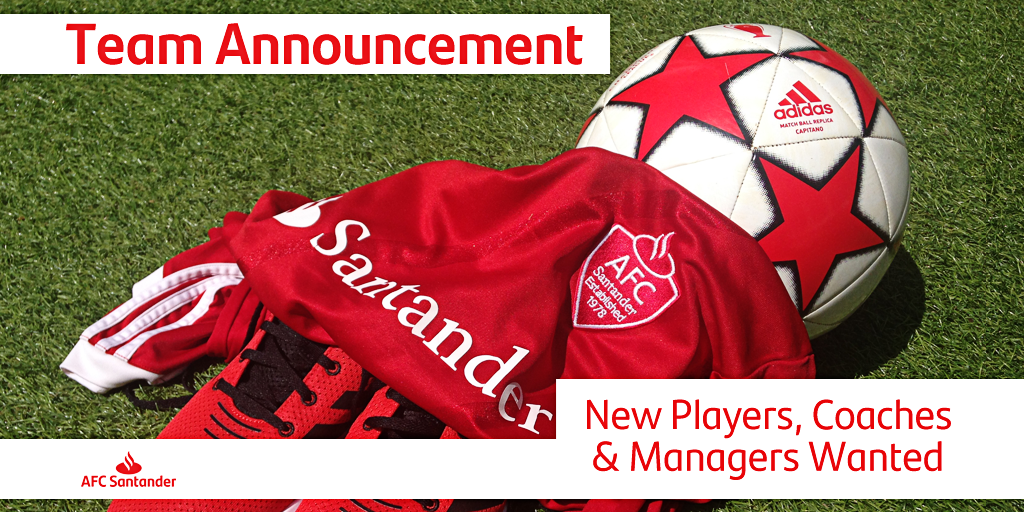 AfcSantander's tweet photo. We're pleased to announce our new Reserve Team this season!!

If you want to get involved with a well-run club based in Milton Keynes message us.

Friendly atmosphere, well planned training sessions, First &amp; Reserve Team opportunities.

#AFCSantander
#NBDFL
@NBDFL1 https://t.co/b6crEf8N4W