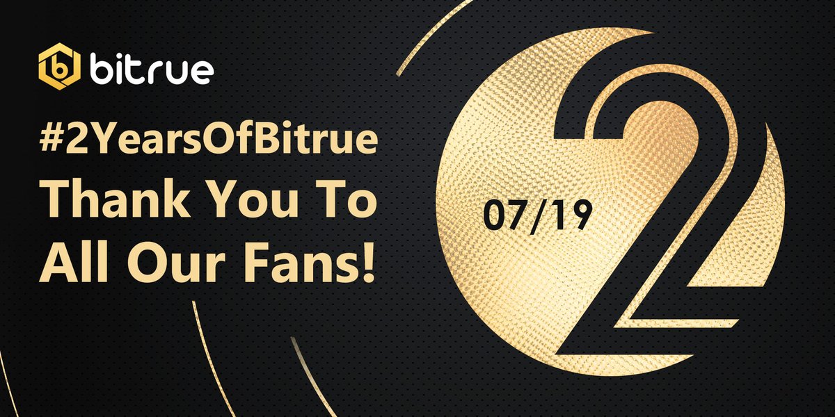 We are now officially 2 years old! #2YearsOfBitrue 🥳🧁🍻

Thanks to everyone who has supported us before &amp; in the future. Your birthday wishes have been heartwarming to read - you can still win 200 $BTR if you haven't sent one yet! bit.ly/396H8Zp #XRPCommunity #VeFam