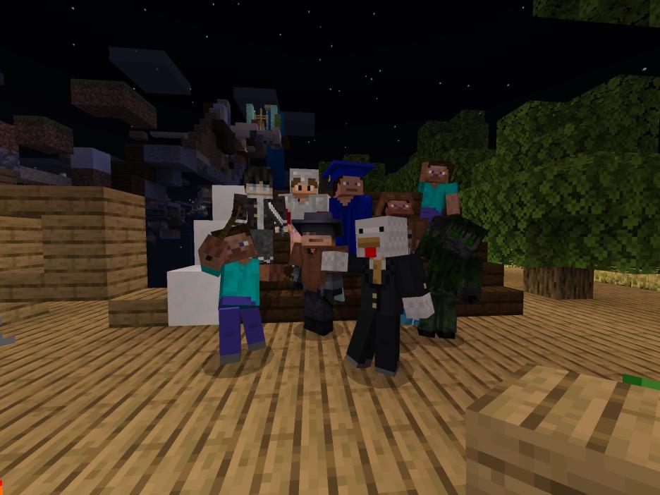 effyy17's tweet photo. infinity SkyBlockクリアできました~~! 人数多すぎて自分集合写真ほとんど映ってへんけど、とりあえず楽しかったよ! #マイクラ #YouTubeLive #参加型 #毎日配信 #infinitySkyBlock https://t.co/MtCMAXm87H