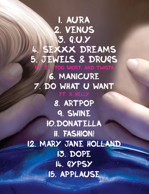 top 3 from artpop by lady gaga