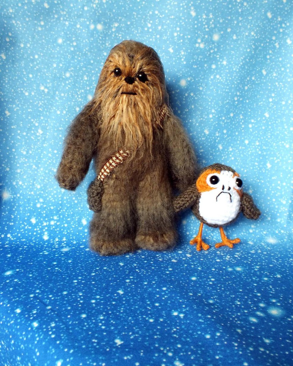 pamcrafted1's tweet photo. another great review thank you! ★★★★★ "Exceptionally made- my nephew loves them. Highly recommend."  https://t.co/6krXJ1y0Cn #etsy #starwars #toy #amigurumi #jedi #character #uk #knit #christmas #porg https://t.co/QT02Kyxn2K