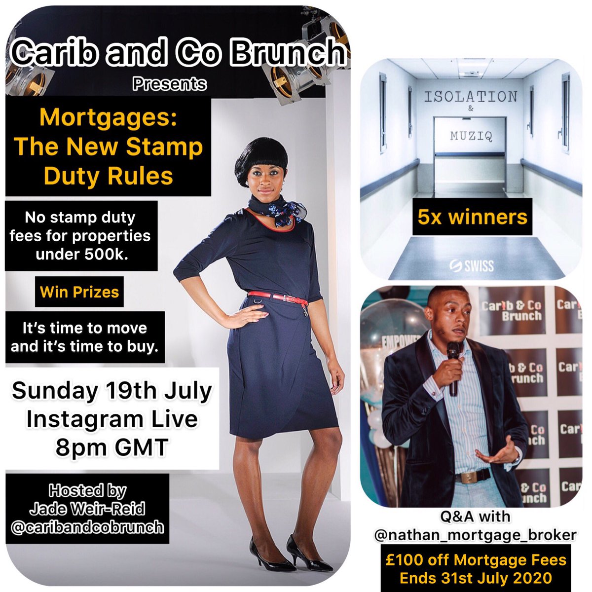 _NathanSimmonds's tweet photo. Join myself &amp; @caribandcobrunch (insta) on Instagram live for the #Mortgages - #StampDuty #Changes live Q&amp;A TONIGHT at 8pm!! Special thanks to @caribandcobrunch (insta) for setting it all up! Call me on 07930 848 360 or email me on nathan@mortgagemantra.co.uk 

#stampdutyholiday https://t.co/KCzDP3aDYv