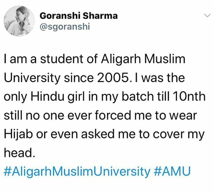 selfishhuman1's tweet photo. Don't try to break our Hindu Muslim Unity by raising false propaganda
and stop defaming or target AMU
#WeareAligs
#StopDefamingAMU https://t.co/5LbTa0lRJo
